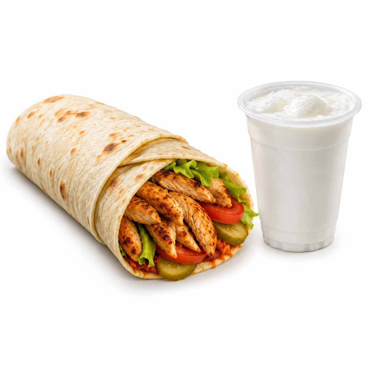 Dönerci Hasan Dayı Dürüm Menü (120gr)
