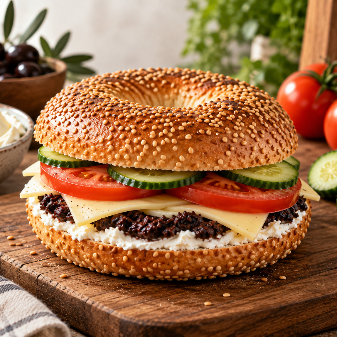 Kahvaltılık Bagel Sandviç