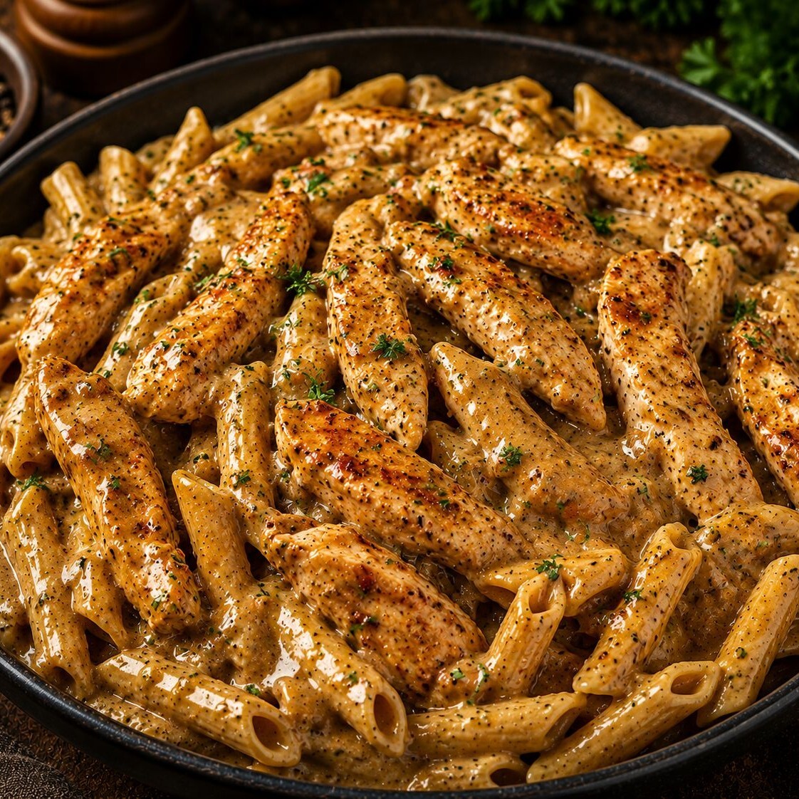 Çeddar Peynirli Tavuklu Penne