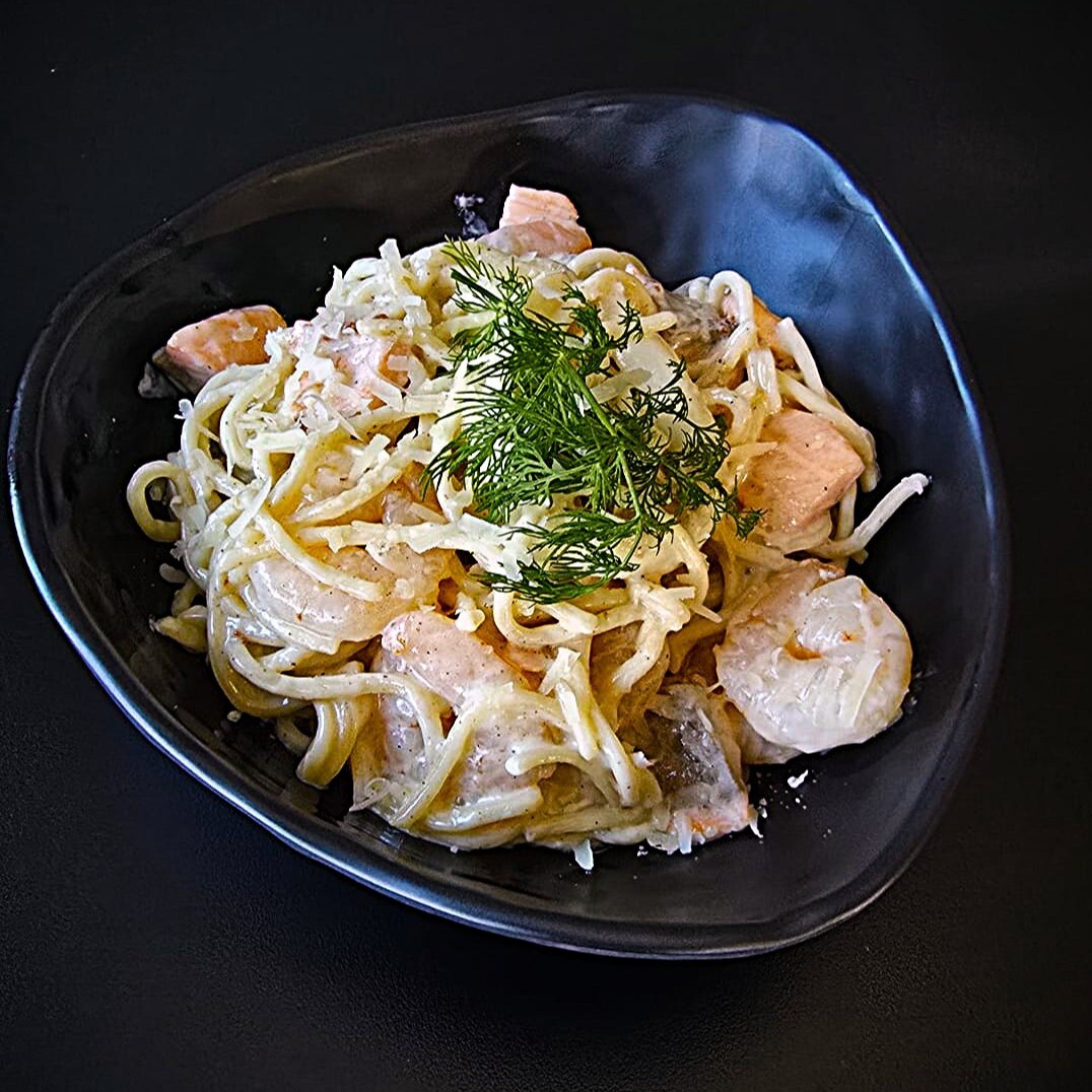 Kremalı Deniz Mahsullü Noodle