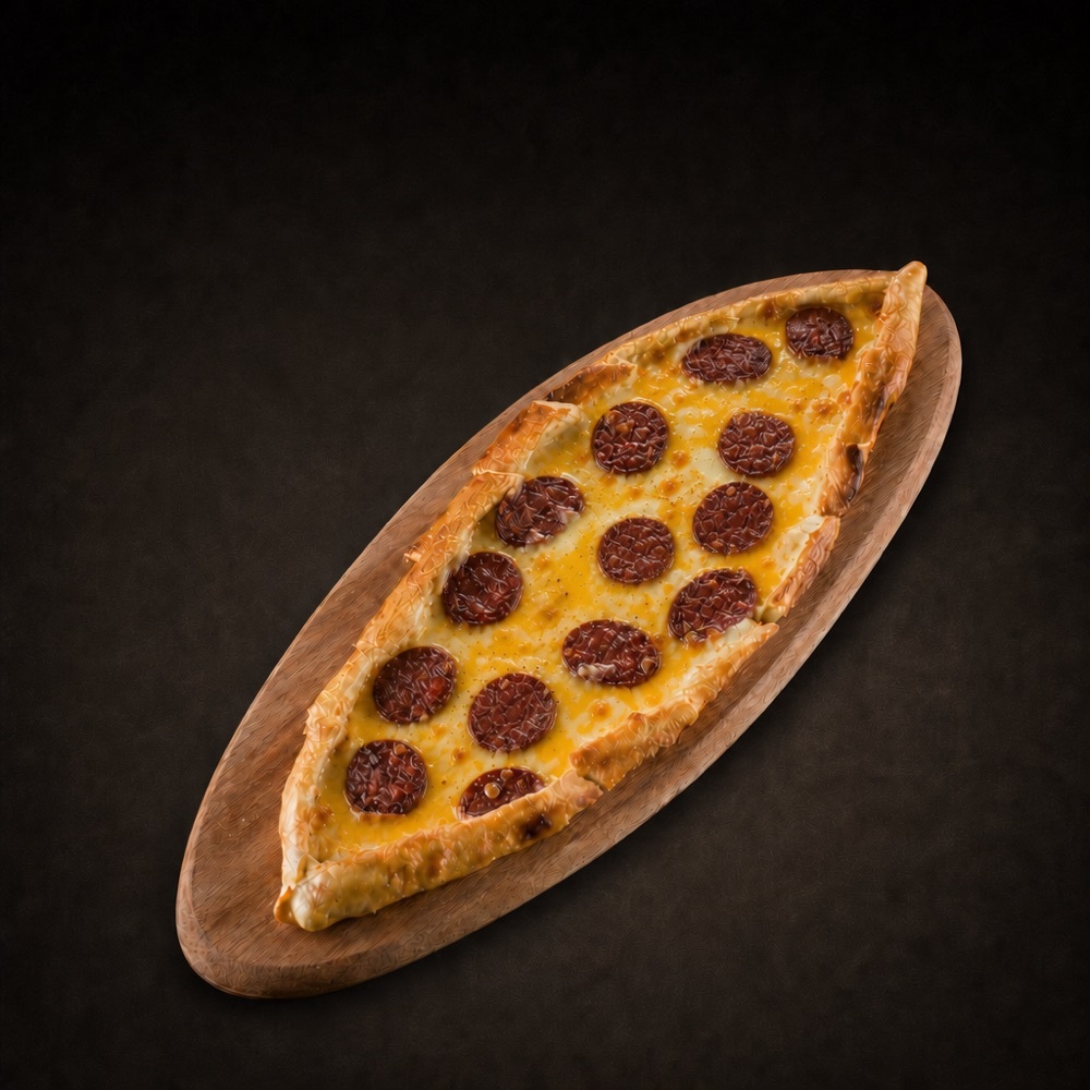 kaşarlı sucuklu pide