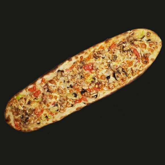 Bıçak Arası Duble Tavuklu Sebzeli Kaşarlı