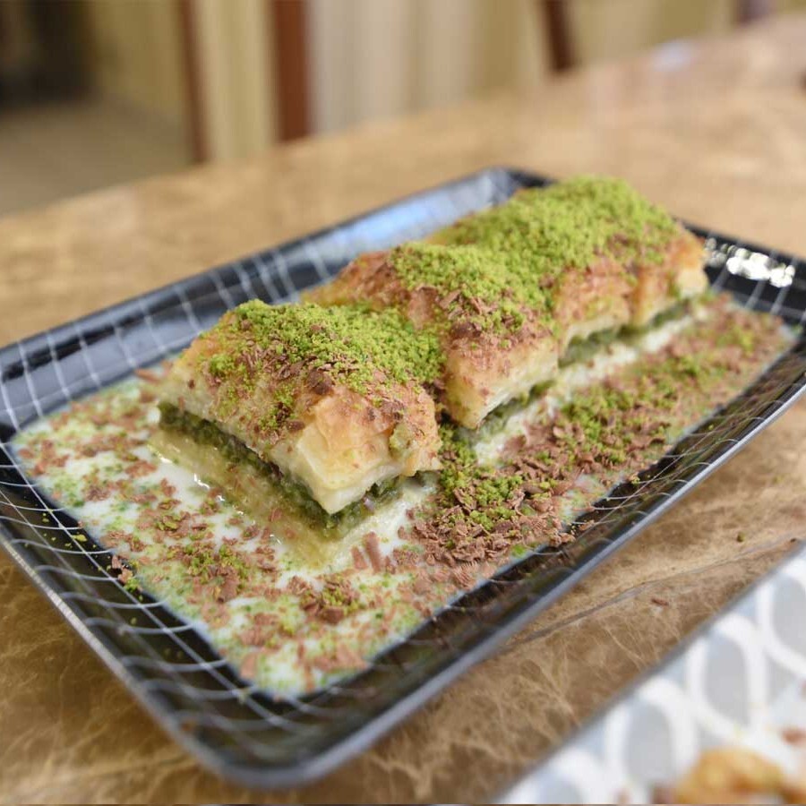 Antep Fıstıklı Çikolatalı Soğuk Baklava 1 Kg