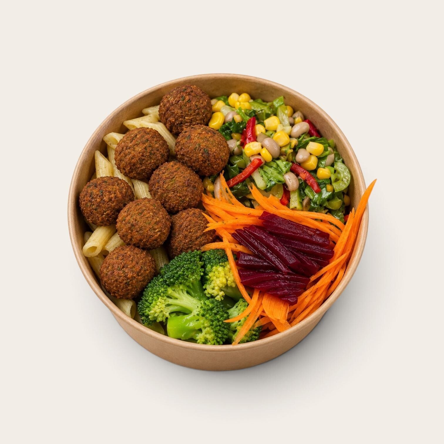 Falafel Penne Bowl