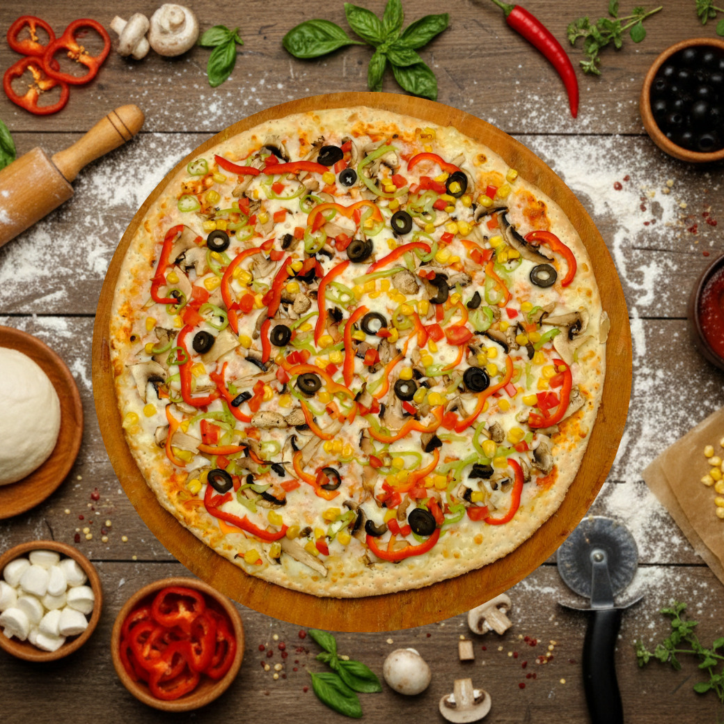 Akdeniz Pizza (Orta)