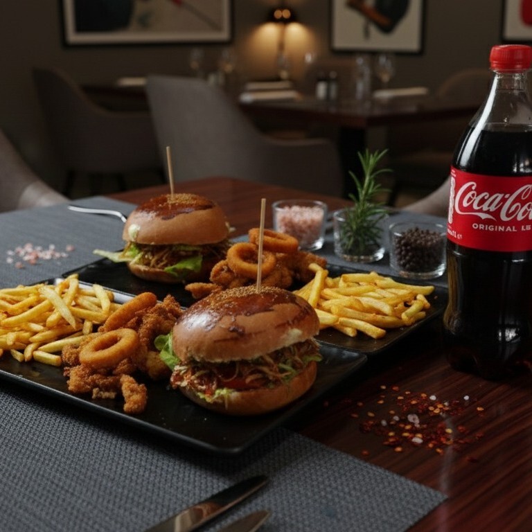 Hamburger Senfonisi + 1 Lt Coco Cola