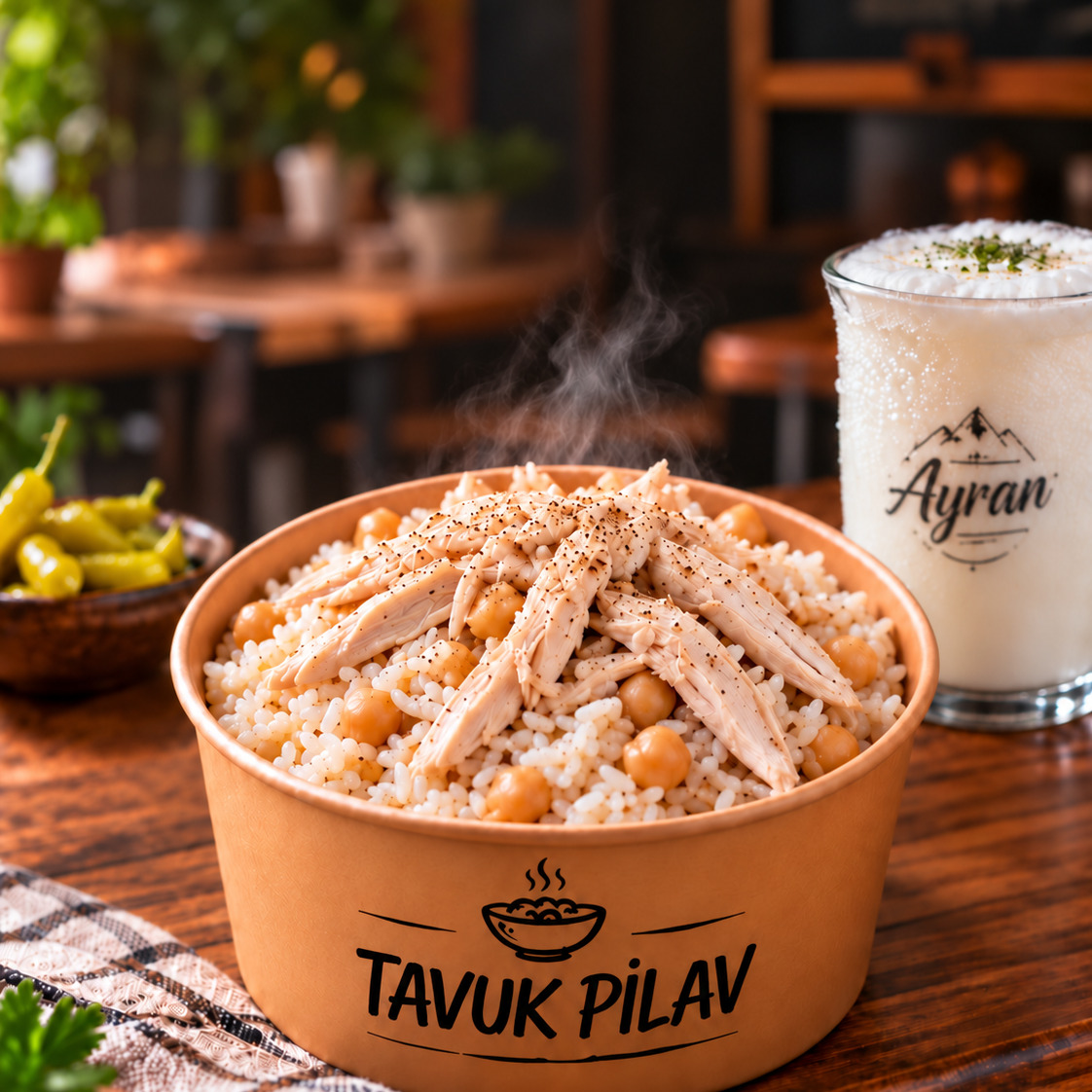 Tavuk Pilav Ayran Menü 1