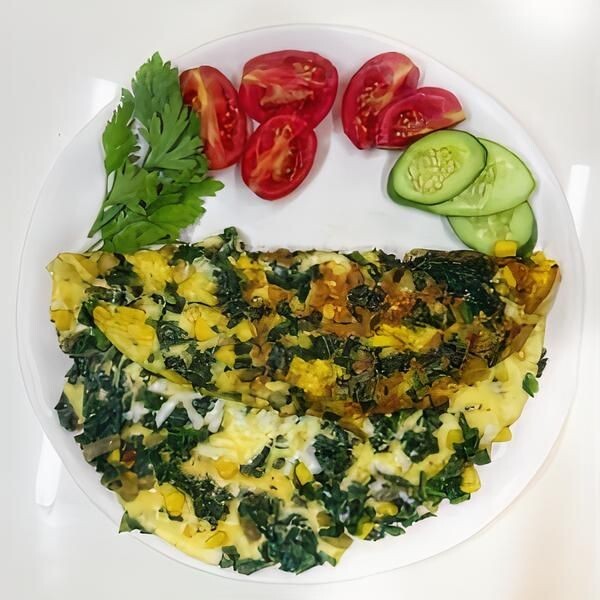 Ispanaklı Omlet