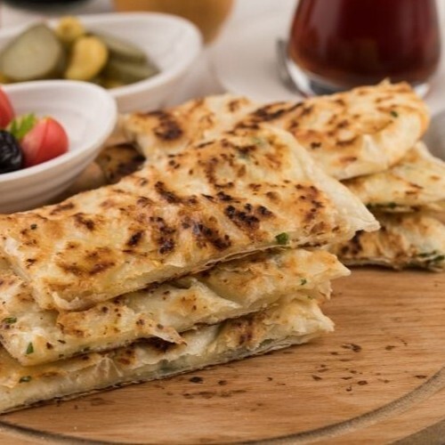El Açması (Hafif) Patlıcanlı Kaşarlı Gözleme