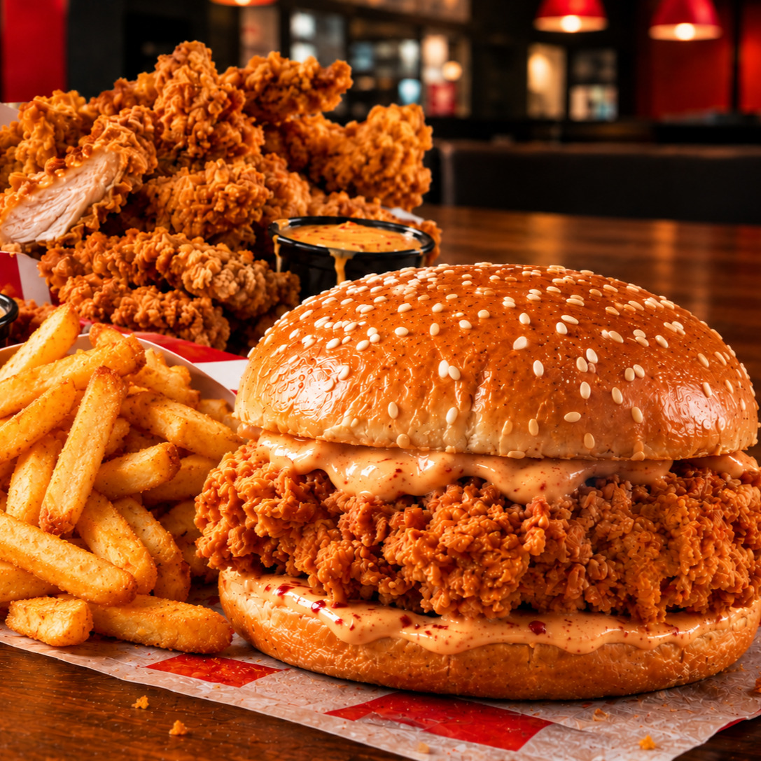 Tenders Burger Menü