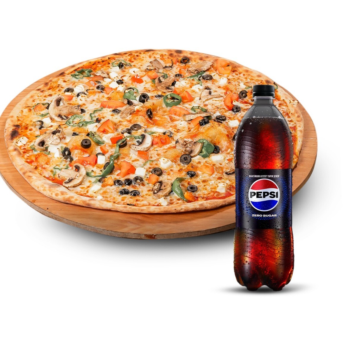 Büyük Boy Pizza Menü (2 - 3 Kişilik)