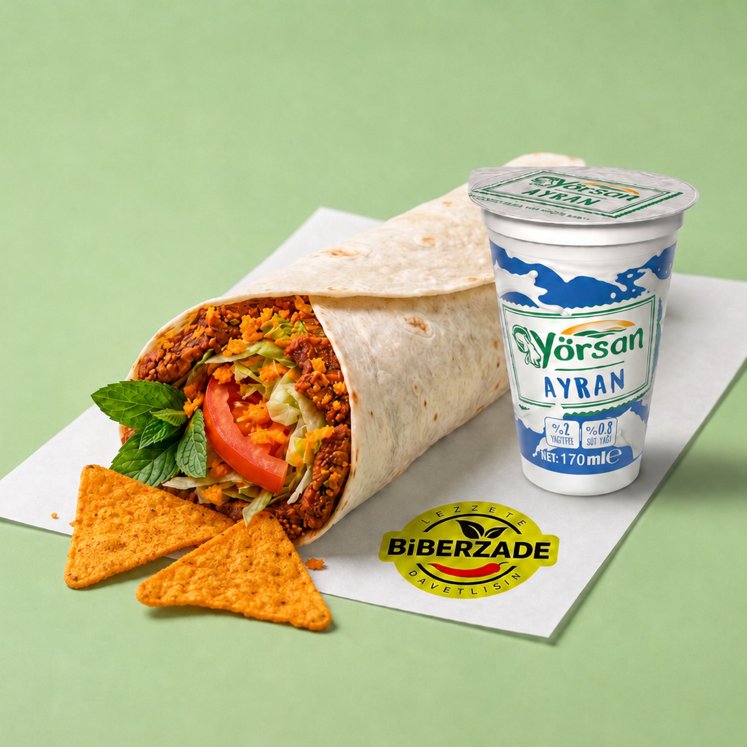 Doritoslu Çiğ Köfte Dürüm Menü (100 Gr.)