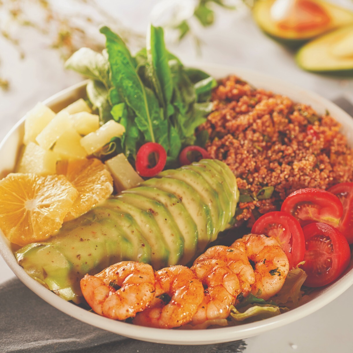 Karides Avokado One Bowl