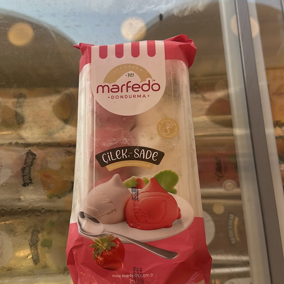 Marfedo (Çilekli ve Sade) Maraş Dondurması 500 gr