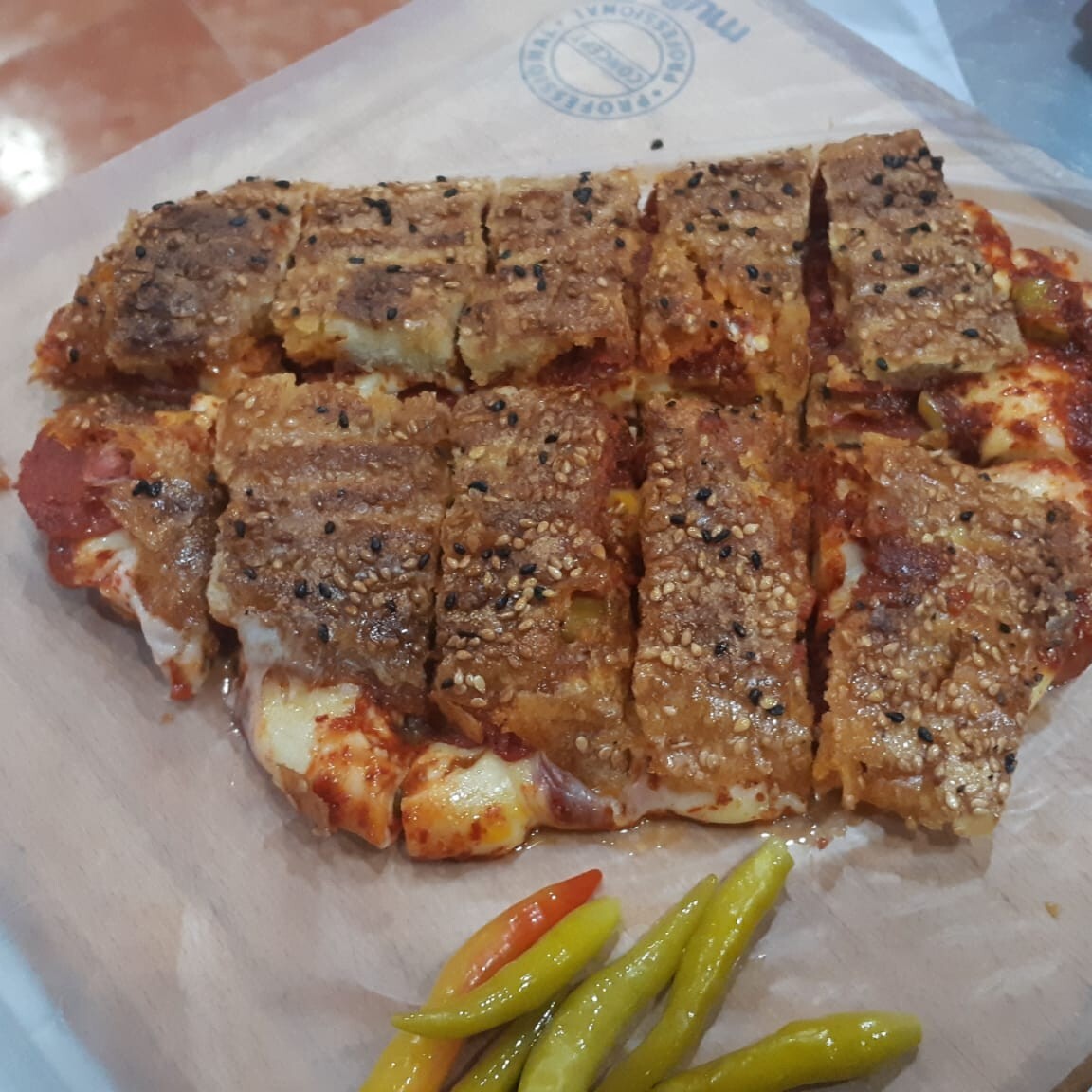Yarım Ekmek Karışık Tost ( susamlı ekmek )