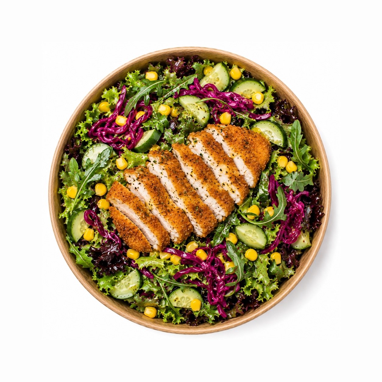 Tavuk Schnitzel Salata