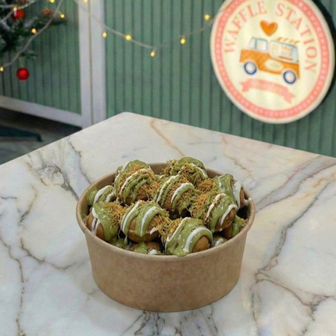 Dubai Çikolatalı Kova Waffle
