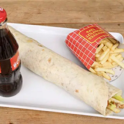 2'li Ateş Mega Tavuk Döner Menü