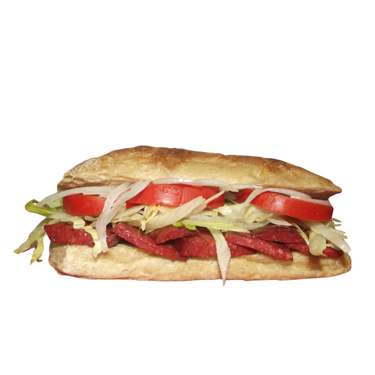 Ciabatta Ekmeğinde Full Karışık Sucuk Ekmek