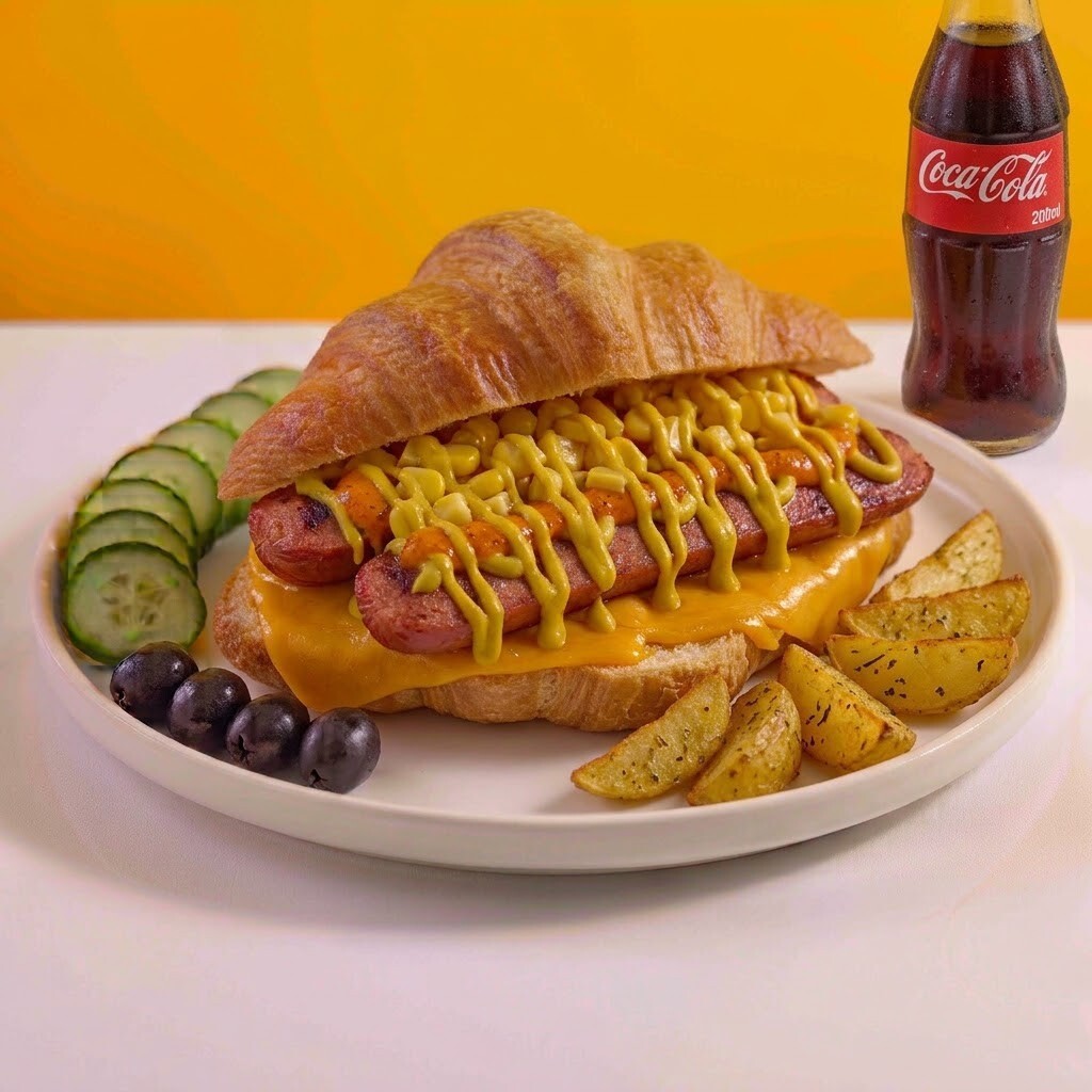Sosis Cheddar + Coca Cola 200 ml