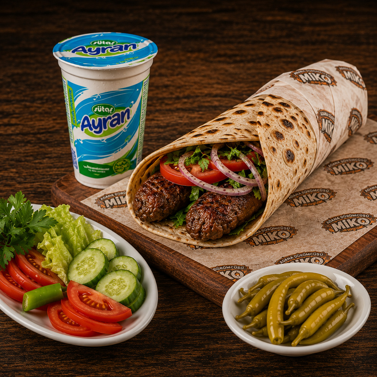 Köfte Dürüm + Ayran