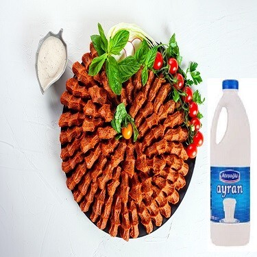 (300 gr) Çiğ Köfte (1500 ml) Ayran