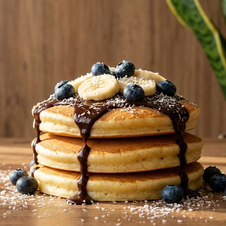 Dark Choco Banana Pancake