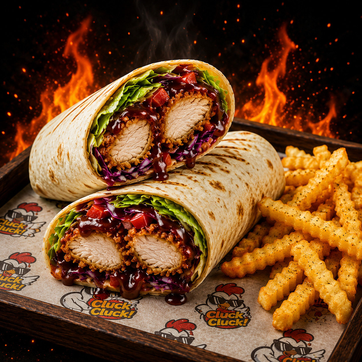 Crunch BBQ warp menü