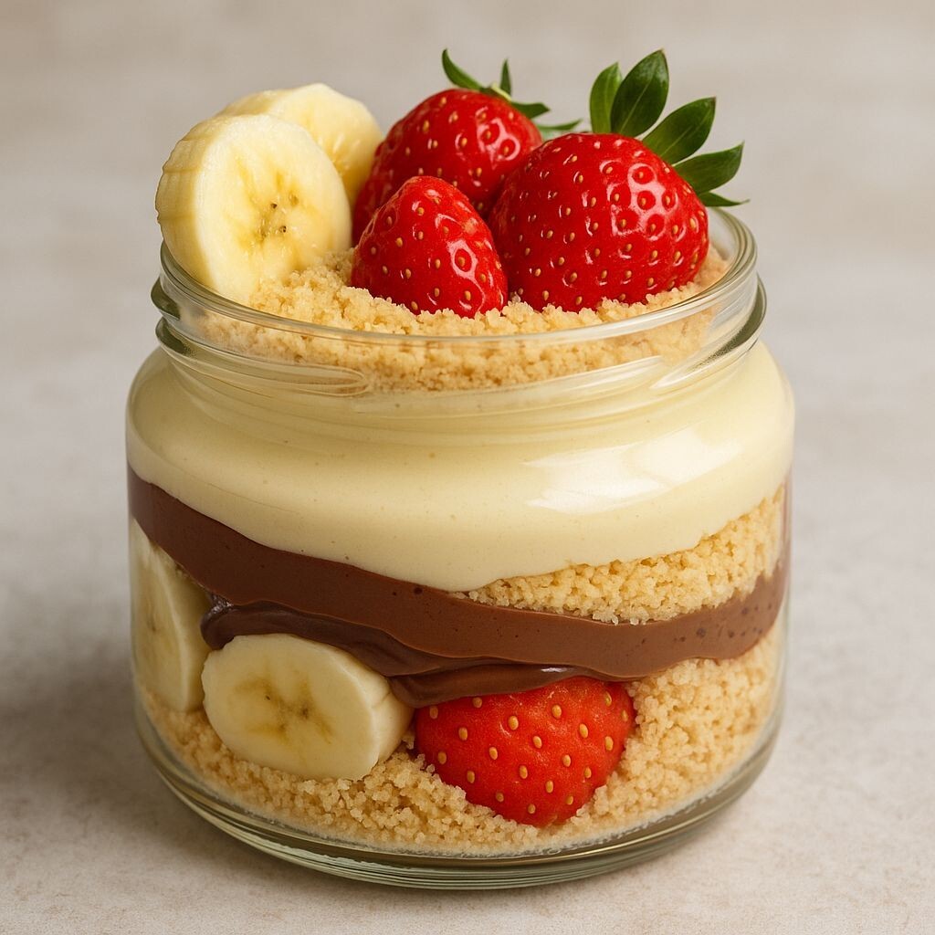 (Kavanoz) Çilek & Muz & Nutella Mag