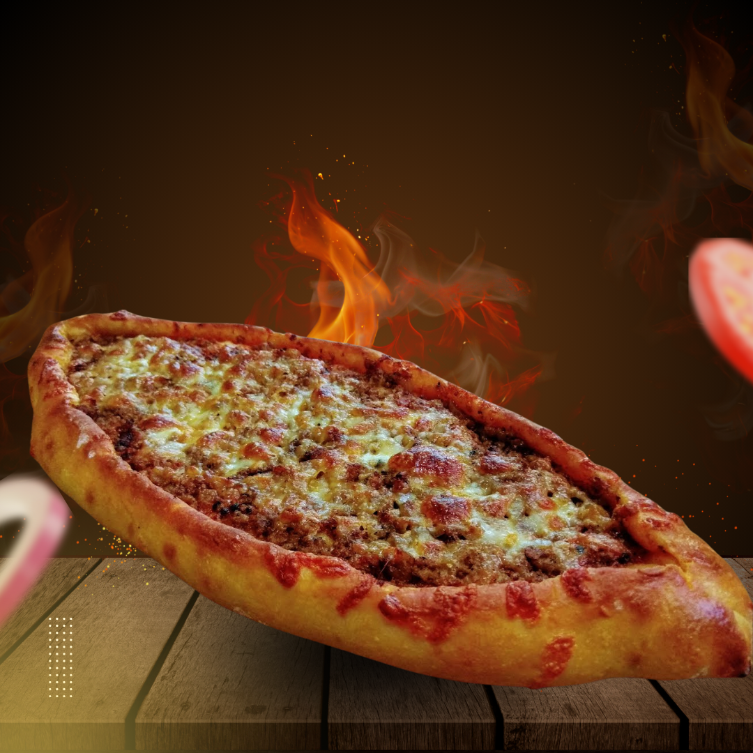 Kıymalı Kaşarlı Pide