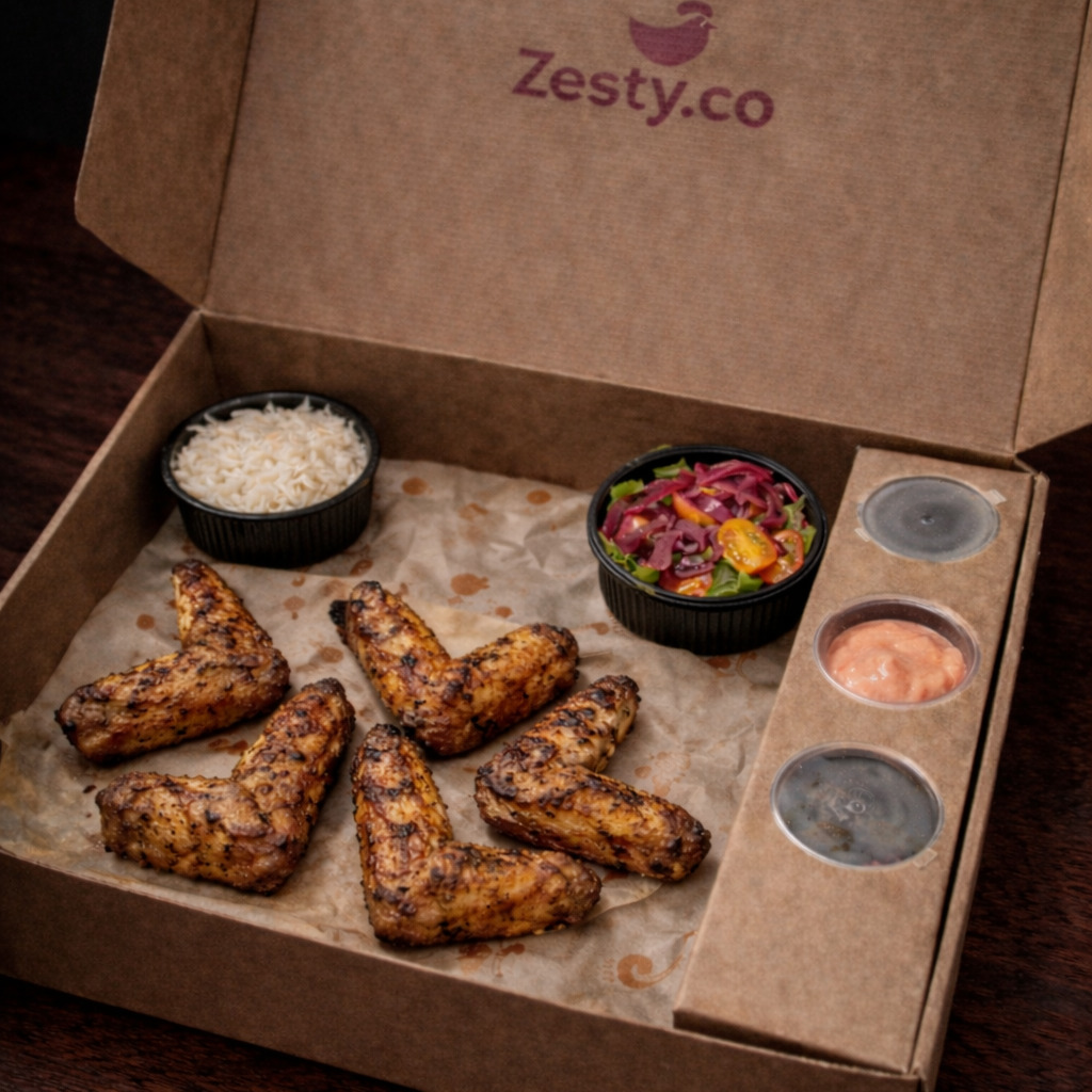 Zesty Wings Menü