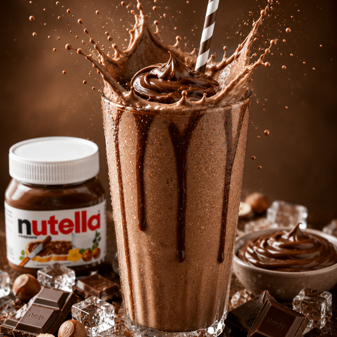 Nutellalı Milkshake (14 Oz.)
