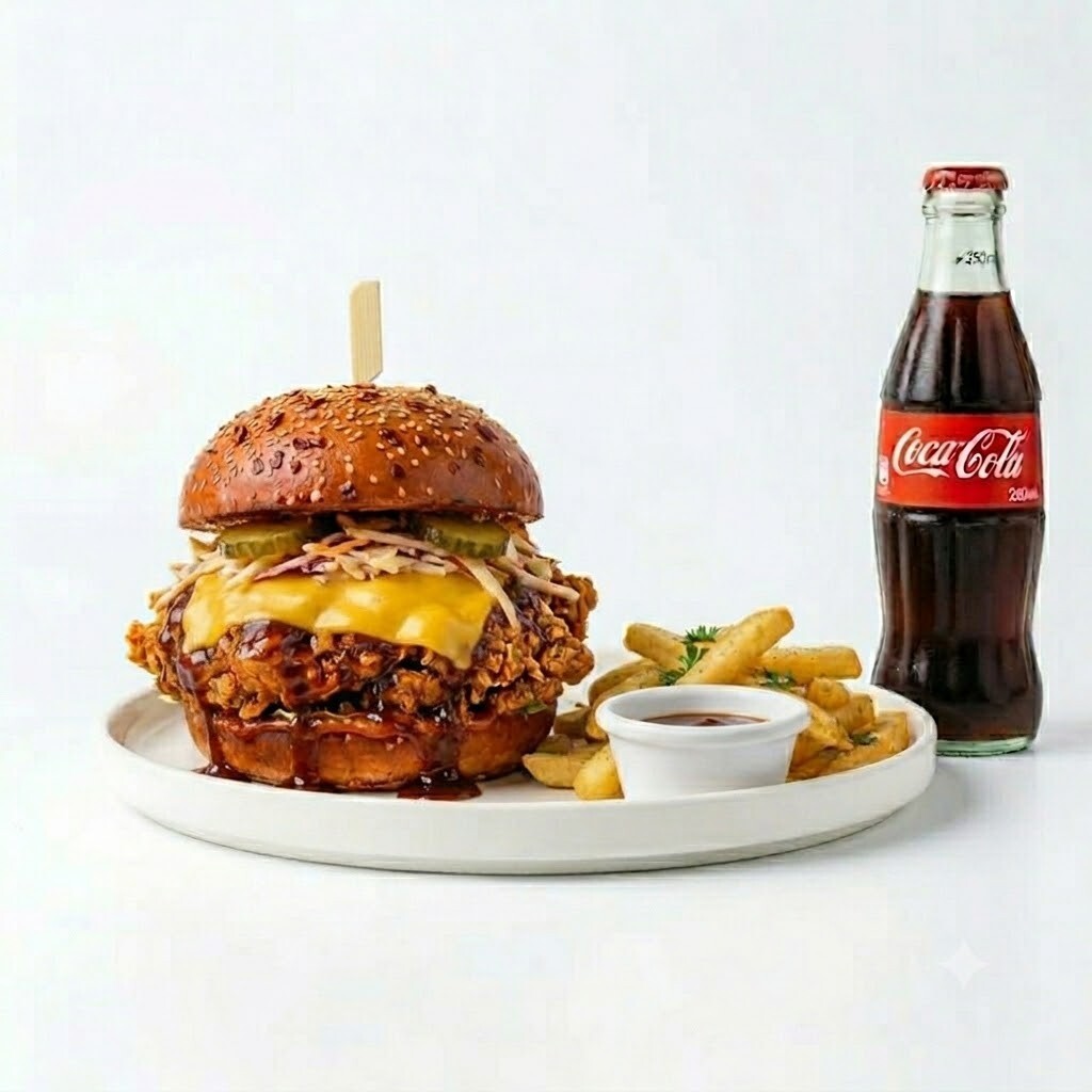 BBQ Crispy's Burger + İÇECEK + PATATES