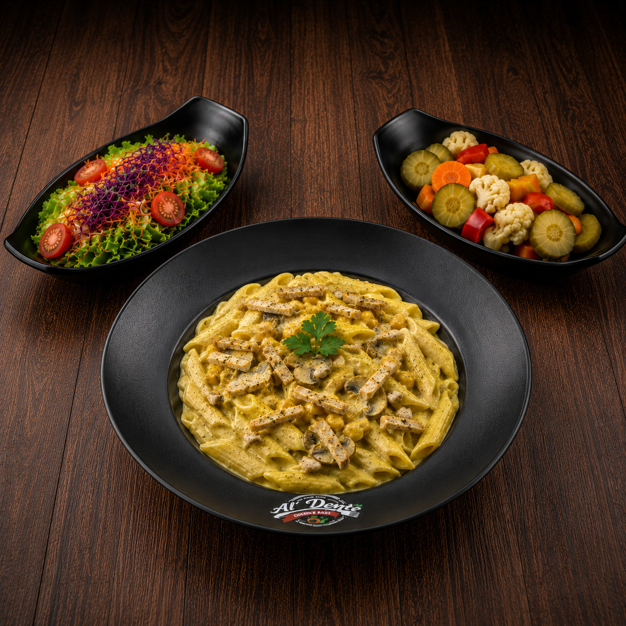 Tavuklu Köri Soslu Penne