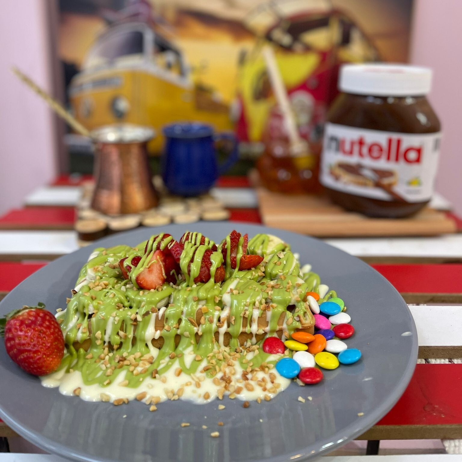 Antep Fıstıklı Waffle (Büyük)