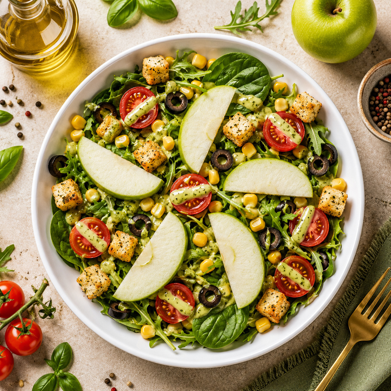 Ekşi Elmalı Salata