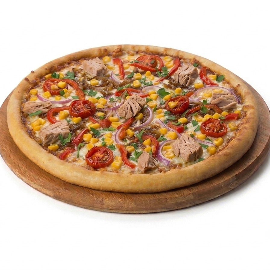 Ton Balıklı Pizza [Orta Boy] 330 ml cola+ Pizza baharatı+ketçpa +mayanoze+