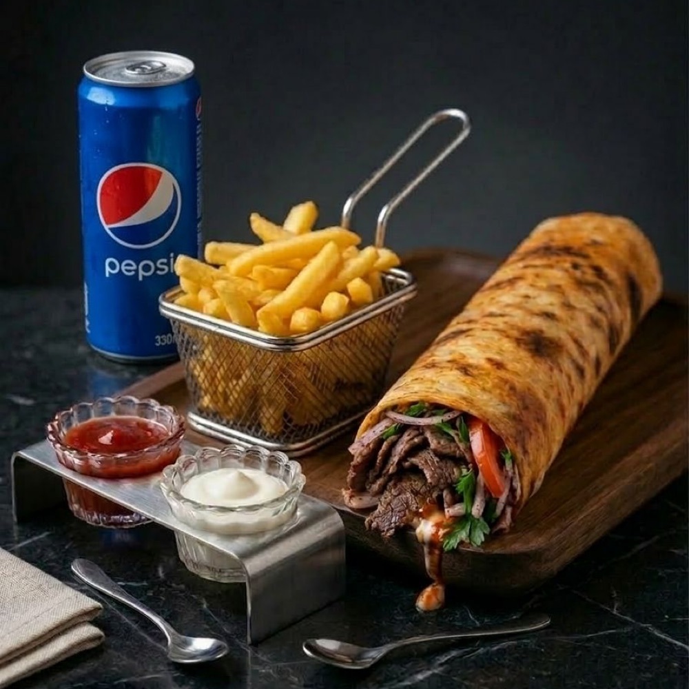 Et Dürüm Colalı Menü ( 100 Gr )