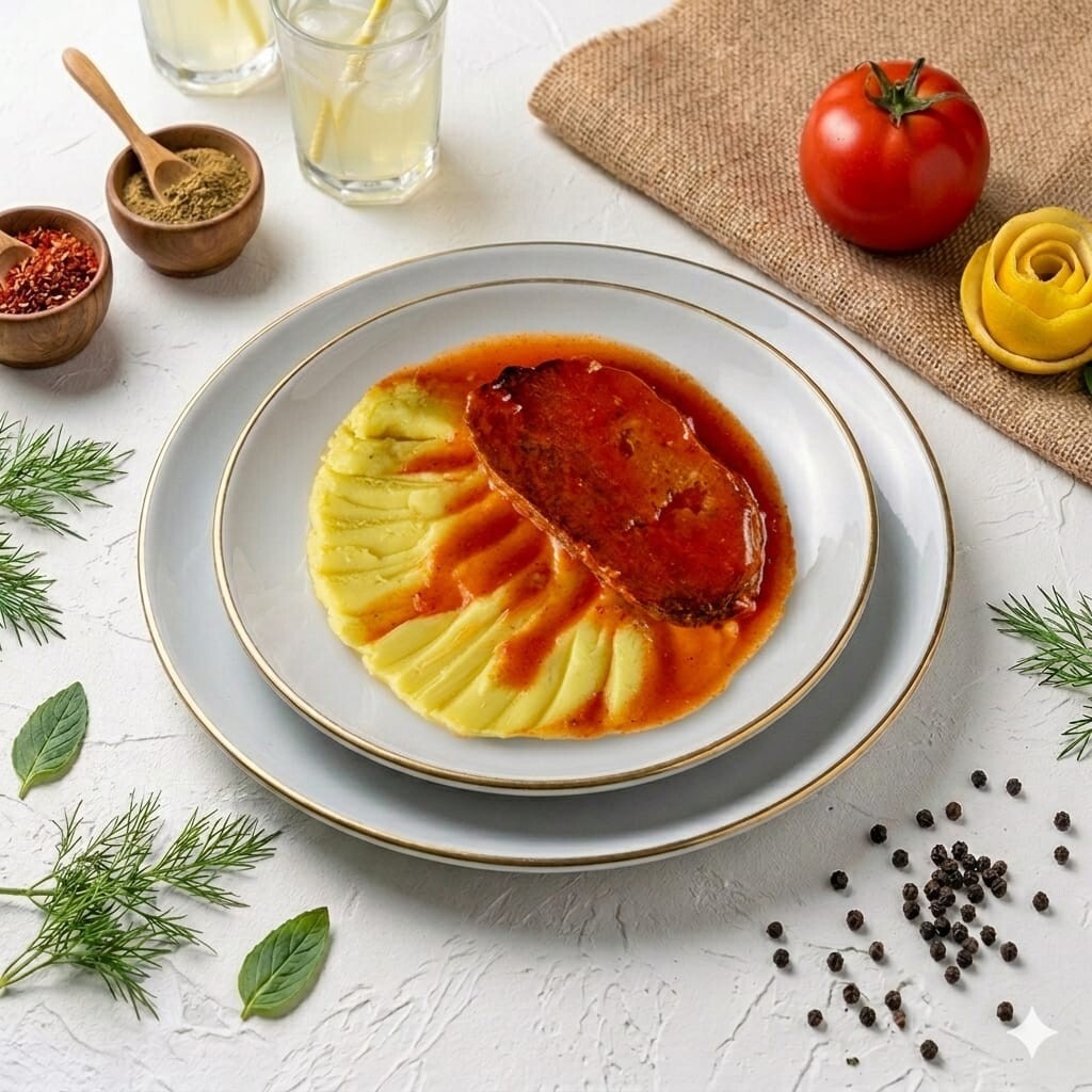Püreli Rosto Köfte