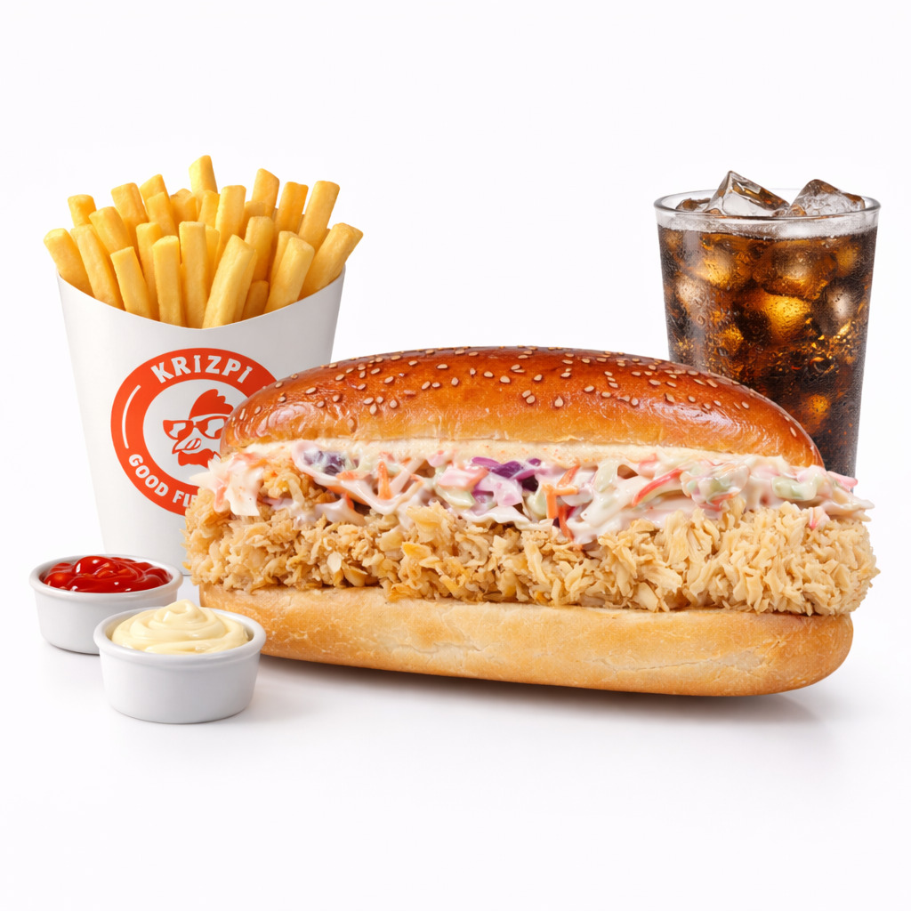 Kingviç + İçecek + Patates Kızartması + 2 Adet Sos