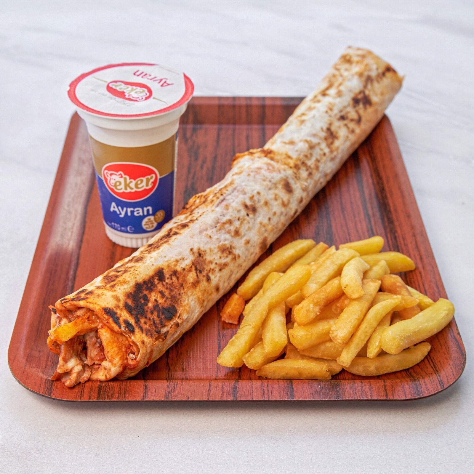 Tavuk Döner Parça Ekmekli