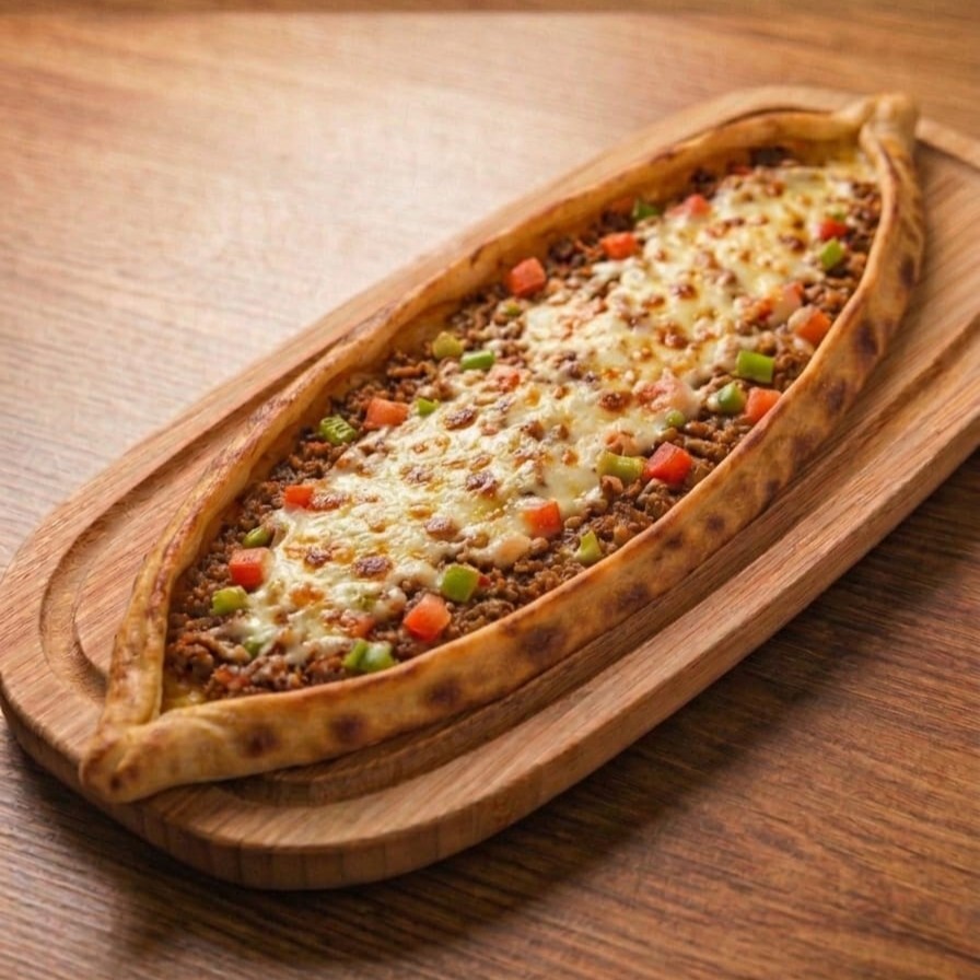 Kıymalı Kaşarlı Cantık Pide