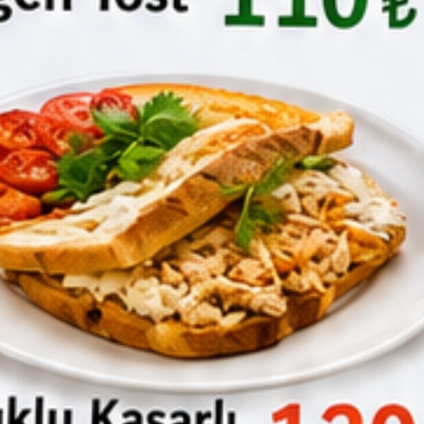 Tavuklu Kaşarlı Tost