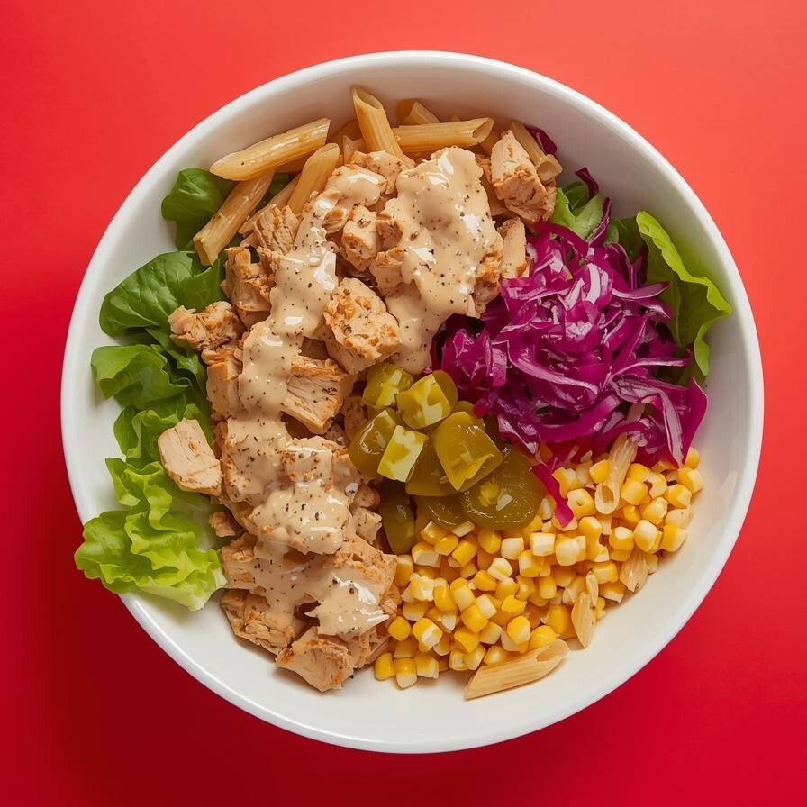 Tütsü Mangal Soslu Tavuklu Makarna Bowl