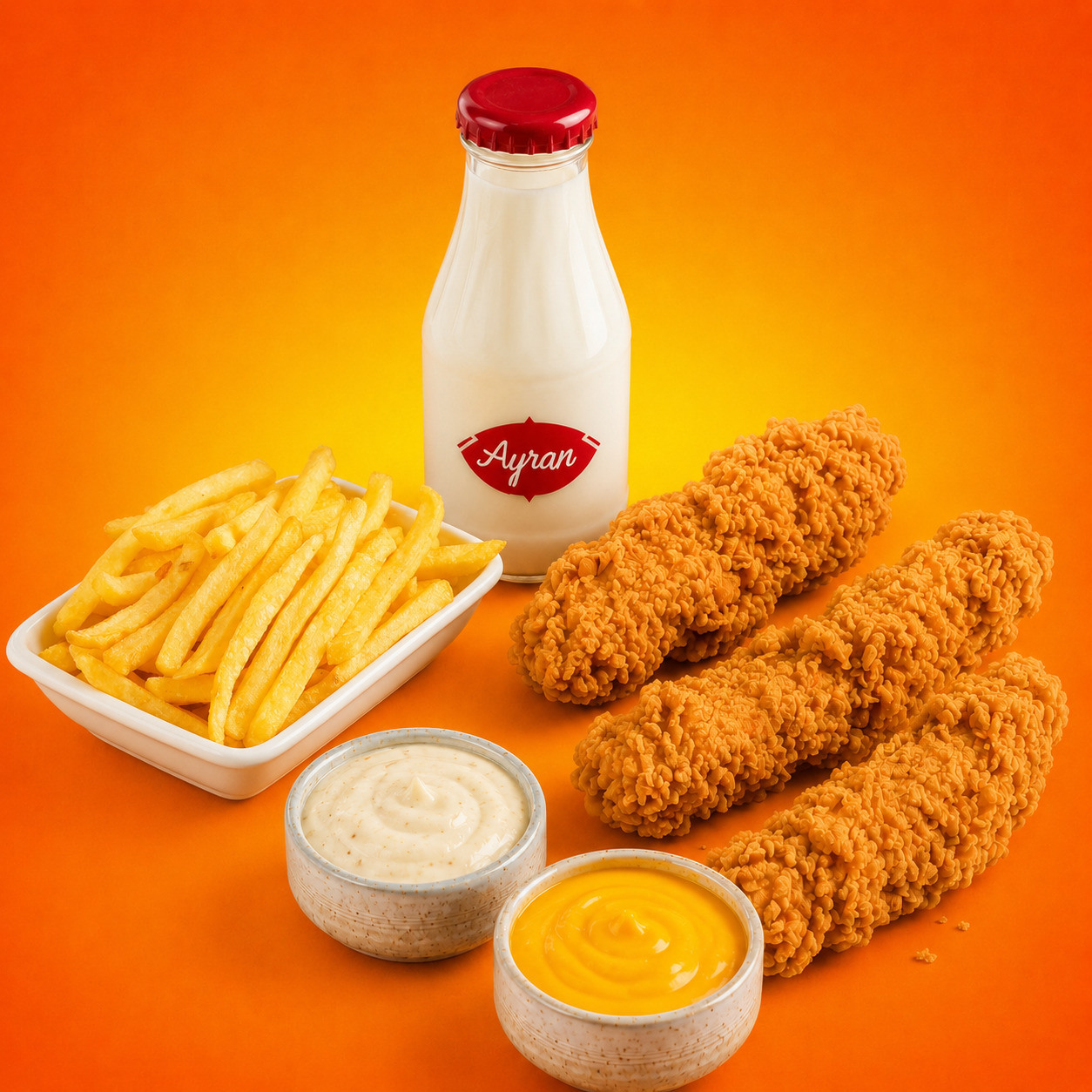 3'lü Çıtır Tenders Menü