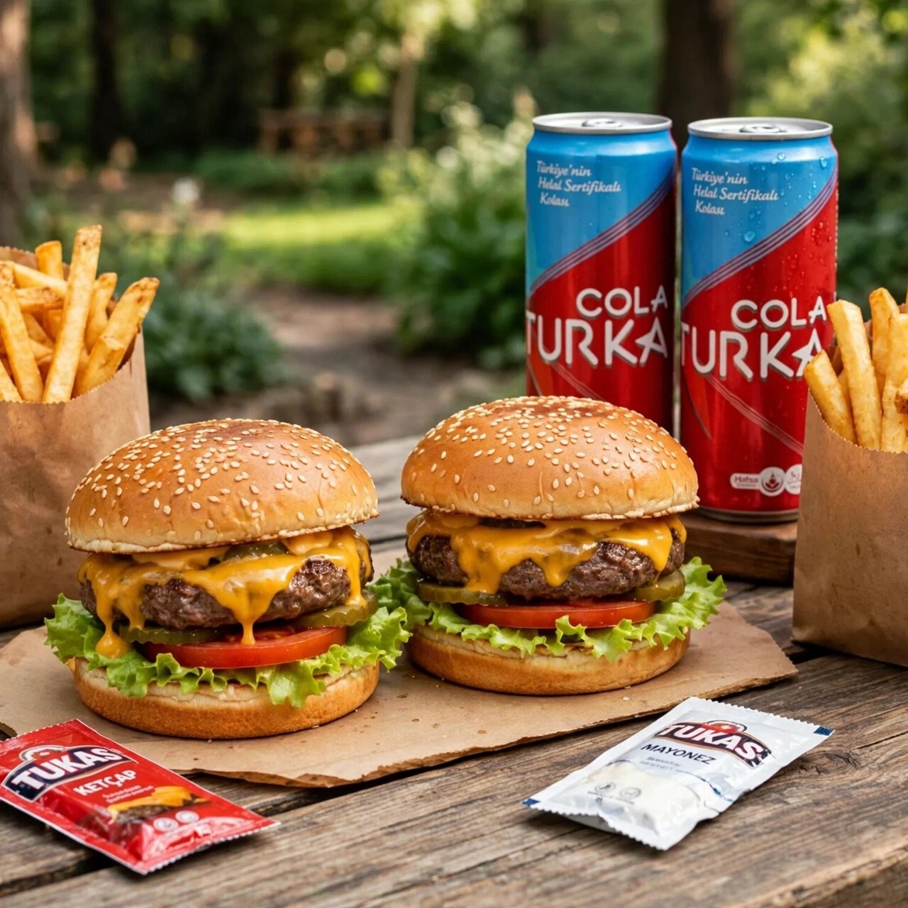 2 adet Chedar Burger menü