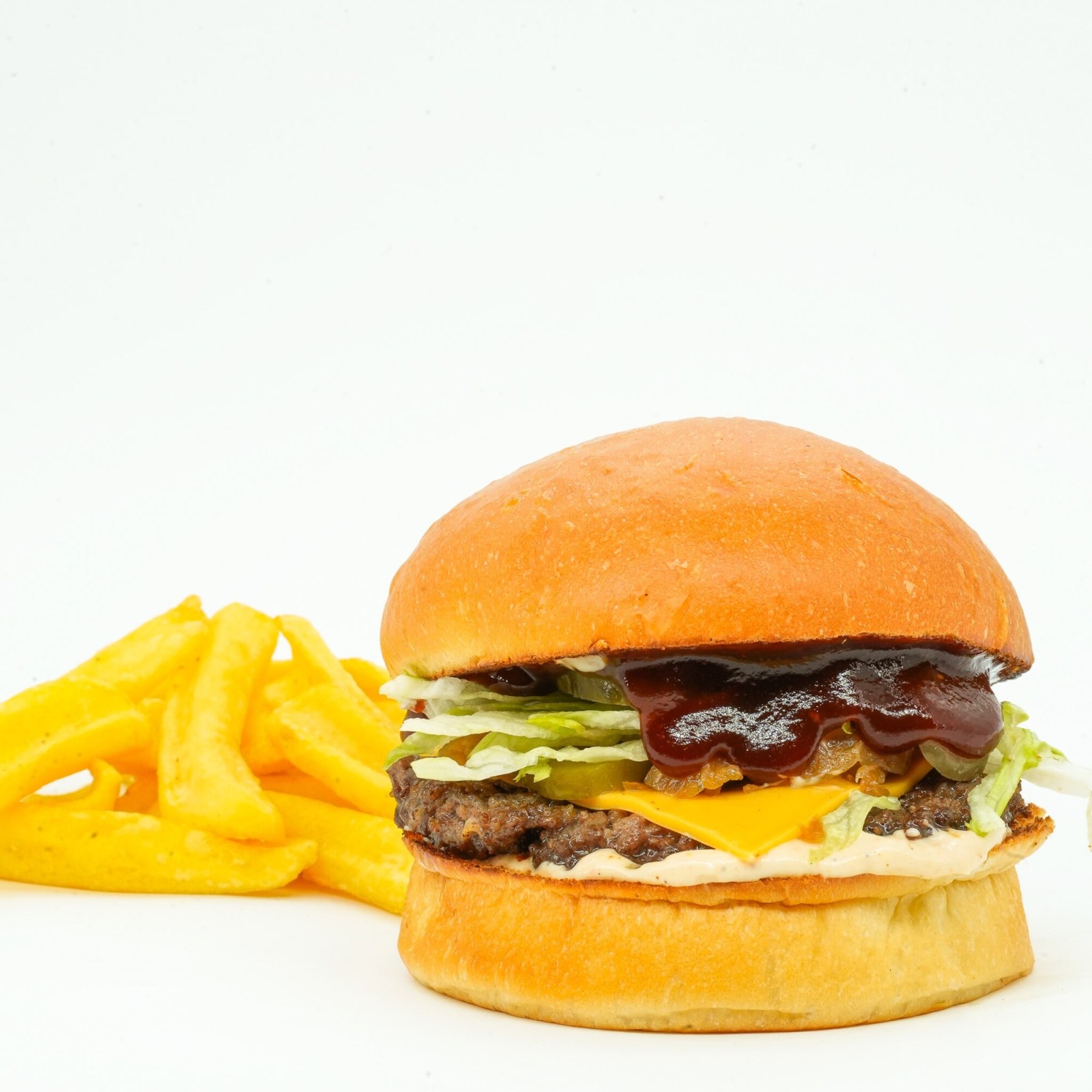 BBQ Cheddar Burger (130 GR)