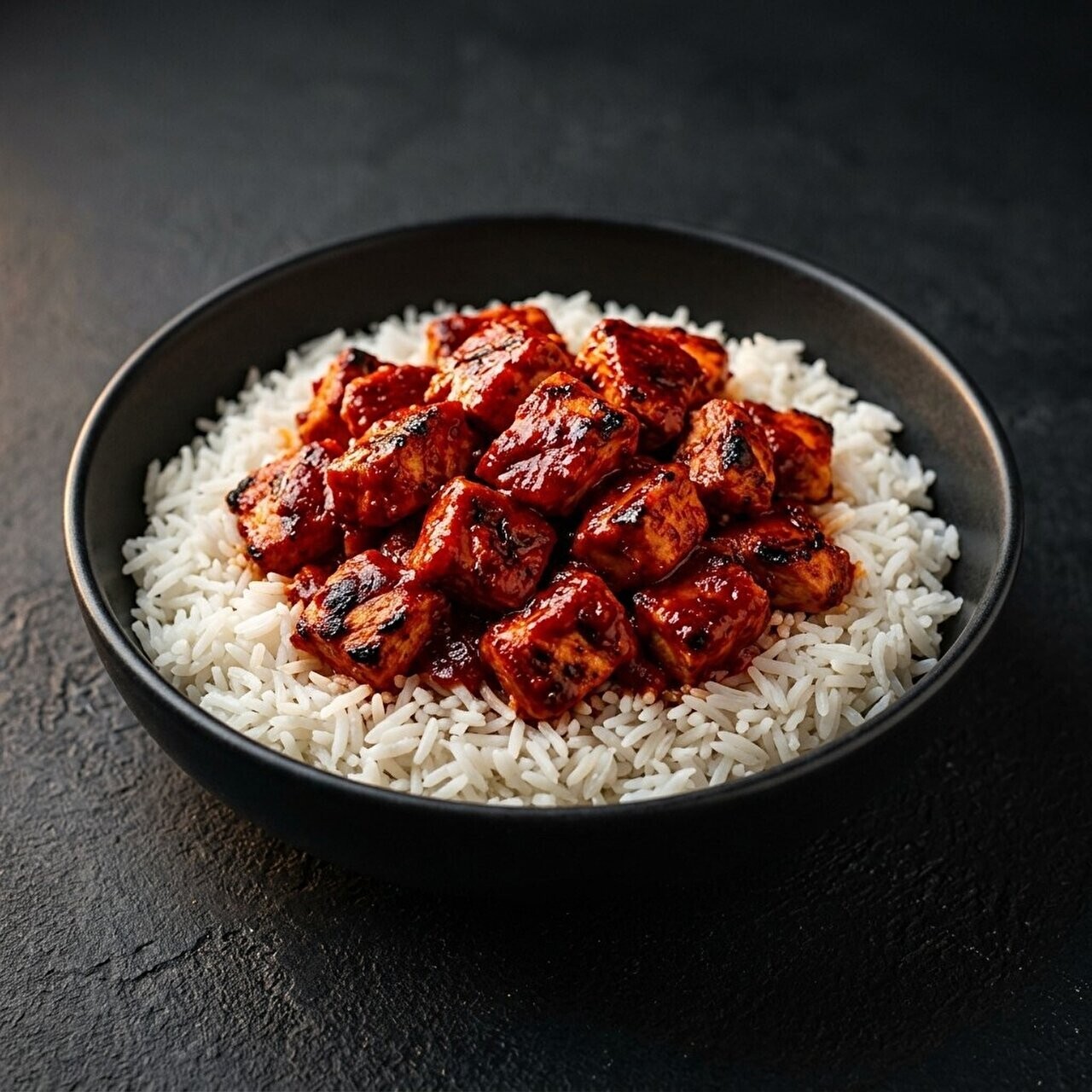 Acı Sarımsak Soslu Tavuklu Pilav