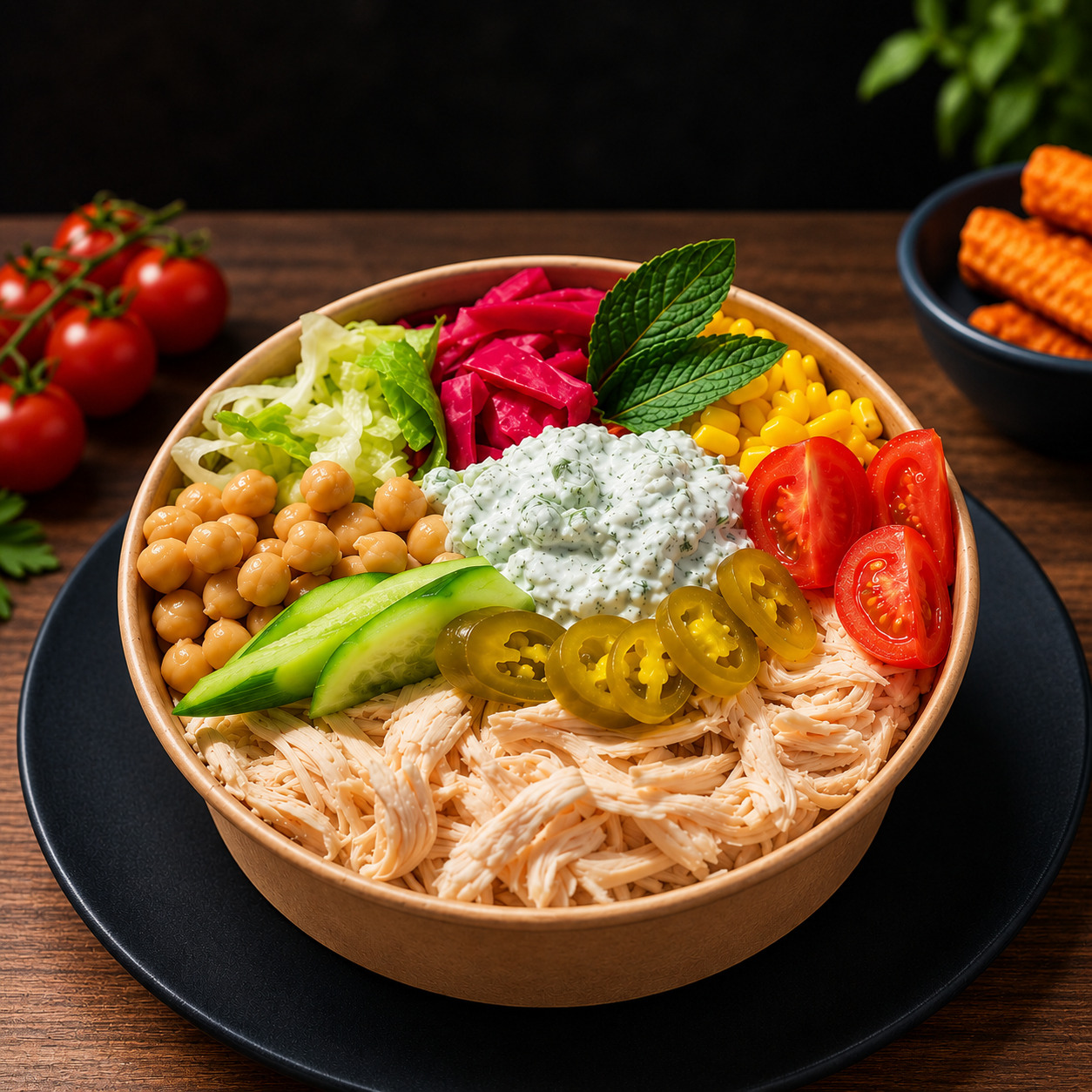 Tiftik Tavuk mevsim Bowl