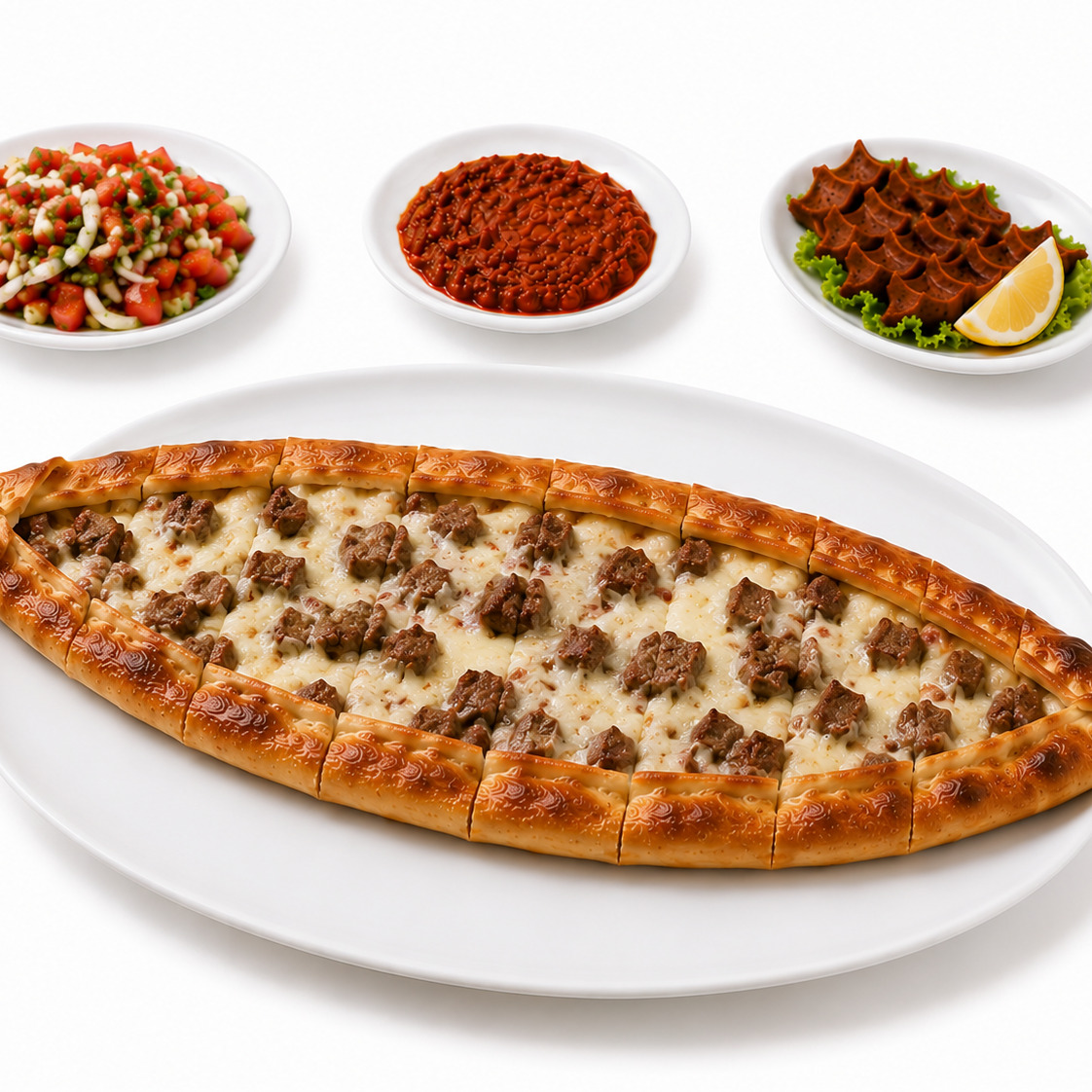 Kuşbaşılı Kaşarlı Pide